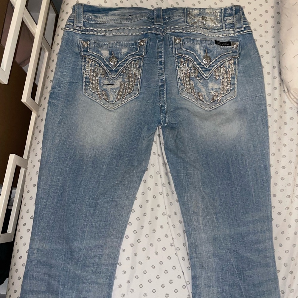 Miss Me low rise boot cut jeans size 30